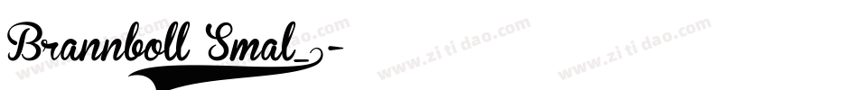 Brannboll Smal_0字体转换